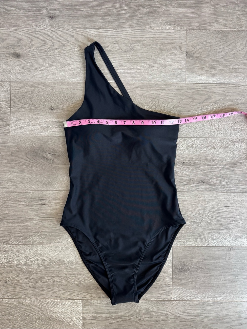 Quince Italian One Shoulder One Piece Swimsuit Black Size Small - Picture 8 of 12